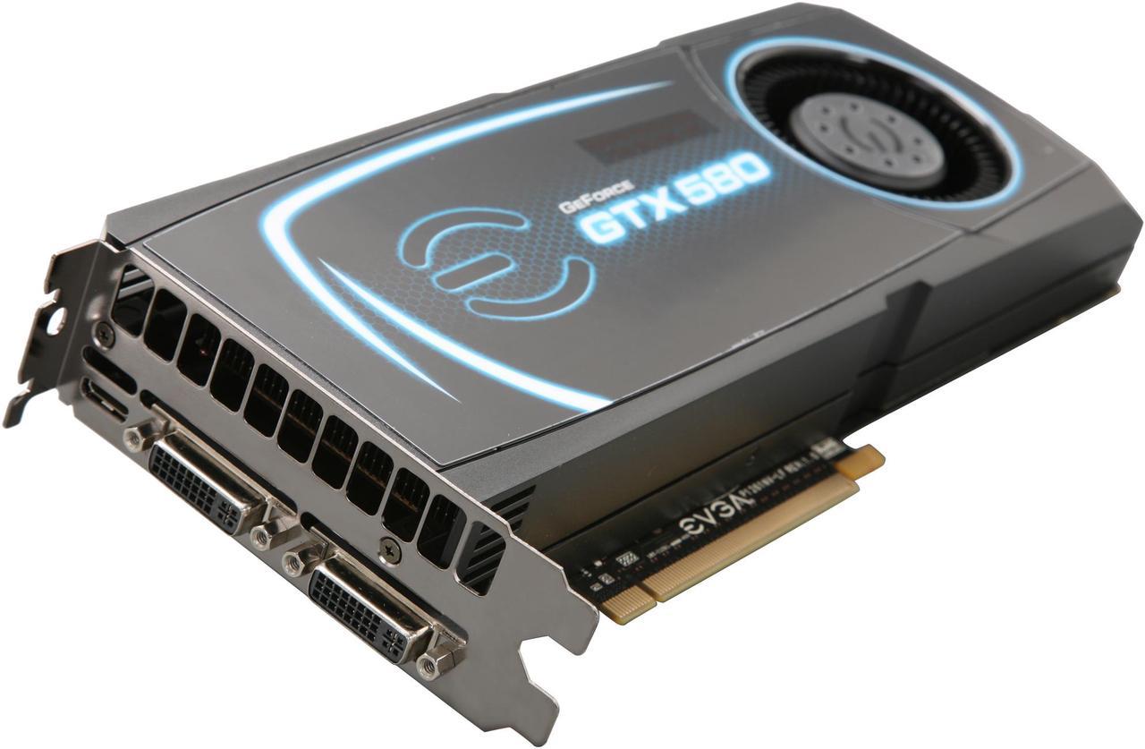 EVGA GeForce GTX 580 (Fermi) 3GB GDDR5 PCI Express 2.0 x16 SLI Support Video Card 03G-P3-1584-AR