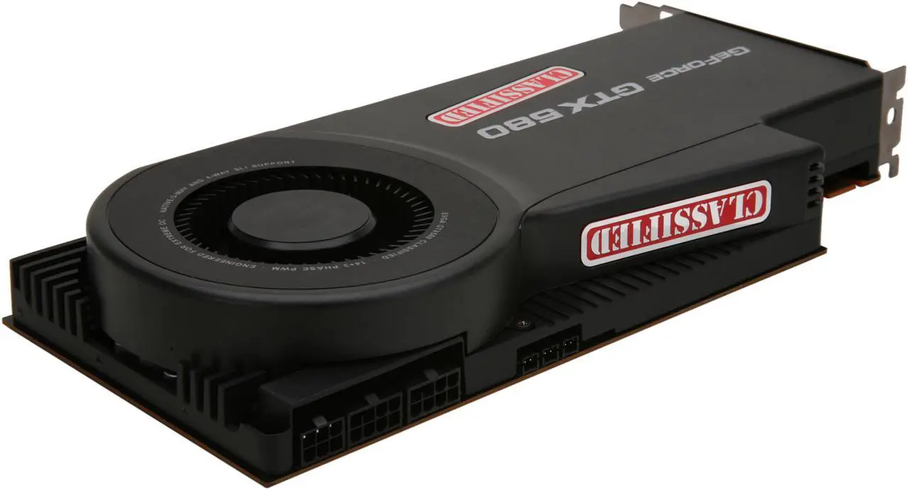 Alt view image 5 of 6 - EVGA 03G-P3-1588-AR GeForce GTX 580 (Fermi) Classified 3072MB 384-bit GDDR5 PCI Express 2.0 x16 HDCP Ready SLI Support Video Card