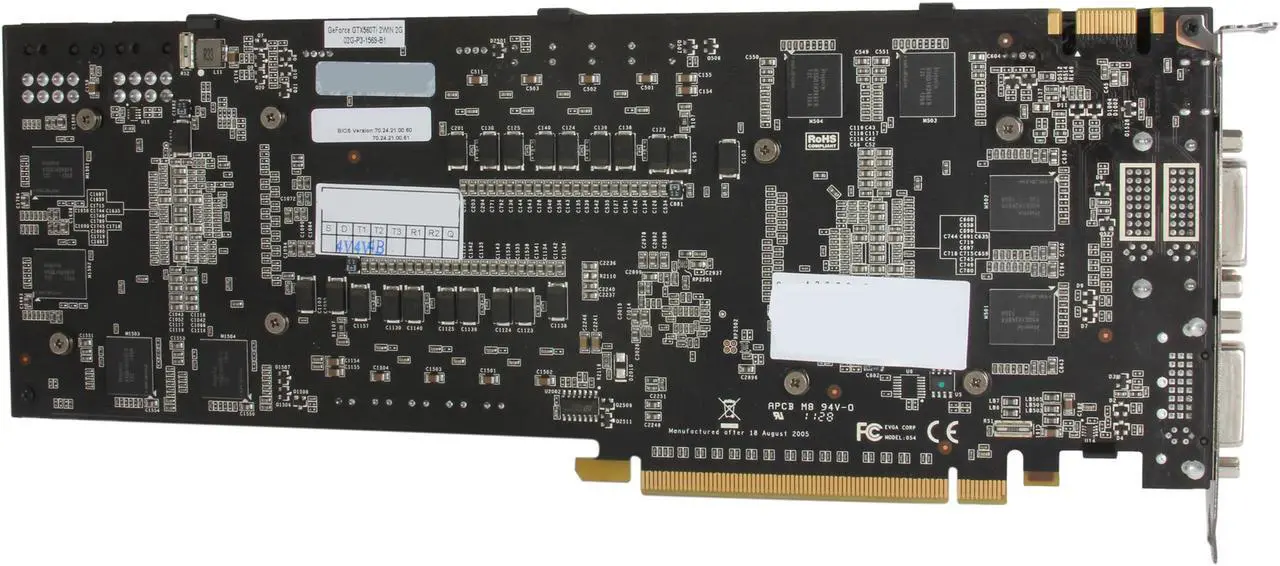Alt view image 4 of 6 - EVGA 02G-P3-1569-KR GeForce GTX 560 Ti 2Win (Fermi) 2GB 512-bit GDDR5 PCI Express 2.0 x16 HDCP Ready Video Card