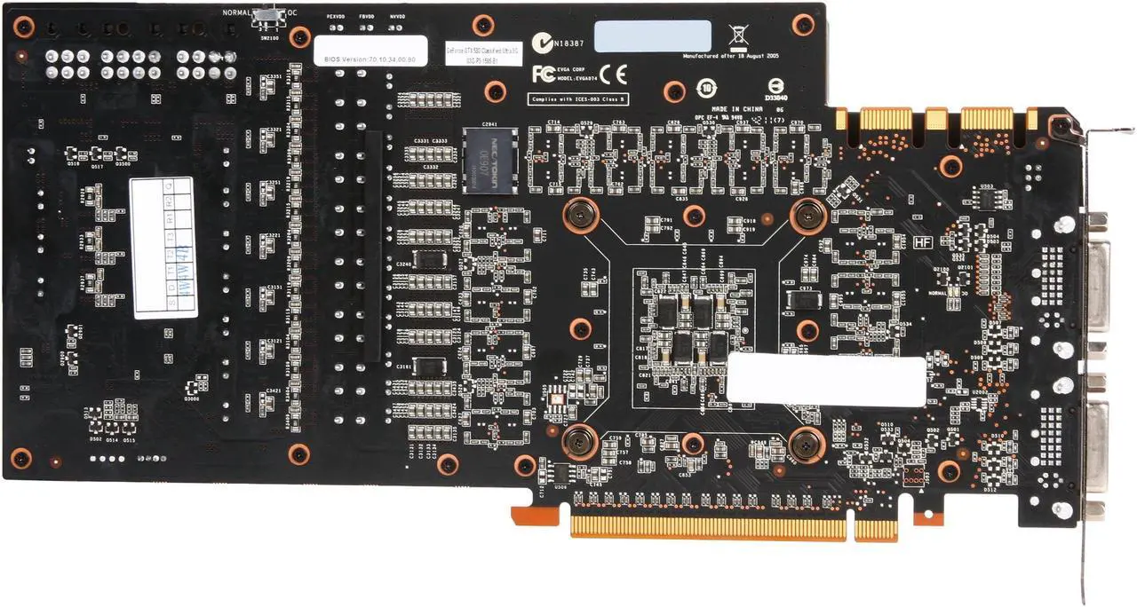 Alt view image 4 of 7 - EVGA 03G-P3-1595-AR GeForce GTX 580 (Fermi) Classified ULTRA 3072MB 384-bit GDDR5 PCI Express 2.0 x16 HDCP Ready SLI Support Video Card