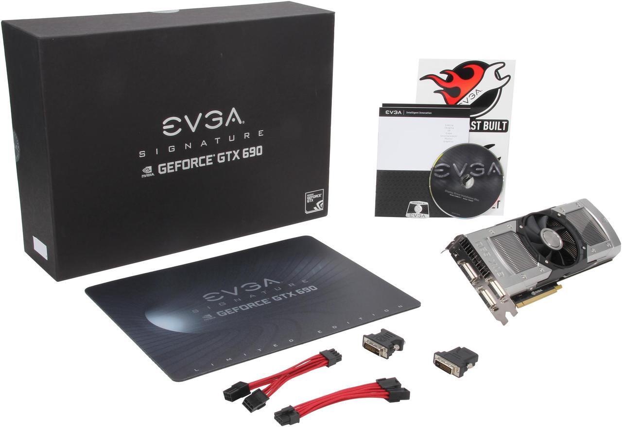 Alt view image 10 of 10 - EVGA Signature GeForce GTX 690 4GB GDDR5 PCI Express 3.0 x16 SLI Support Video Card 04G-P4-2692-KR