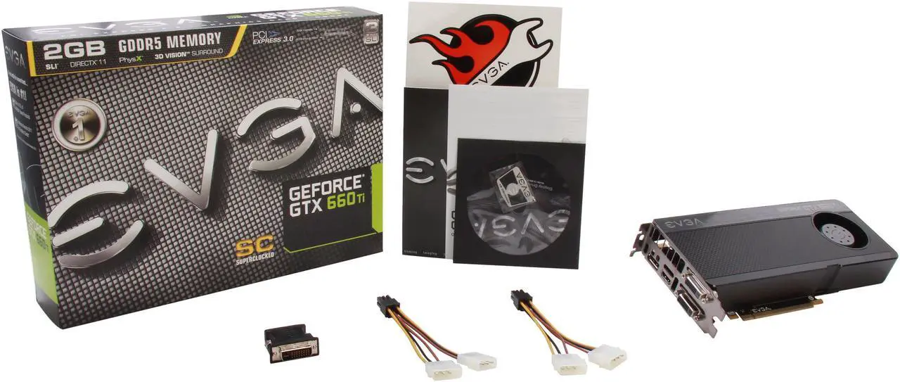 Alt view image 7 of 7 - EVGA SuperClocked 02G-P4-3662-KR G-SYNC Support GeForce GTX 660 Ti 2GB 192-bit GDDR5 PCI Express 3.0 x16 HDCP Ready SLI Support Video Card