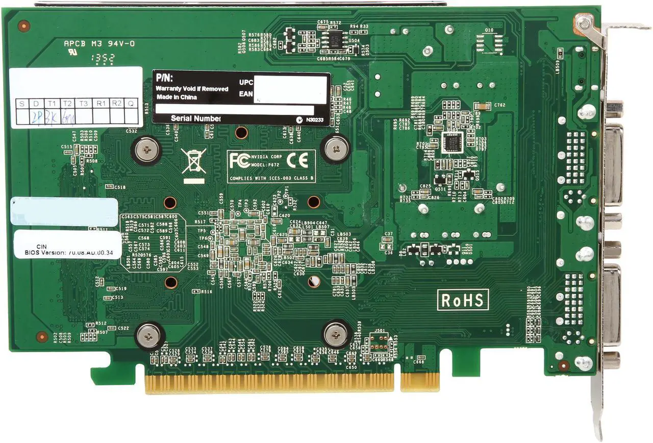 Alt view image 4 of 5 - EVGA GeForce GT 630 2GB DDR3 PCI Express 2.0 x16 Graphics Card 02G-P3-2639-KR