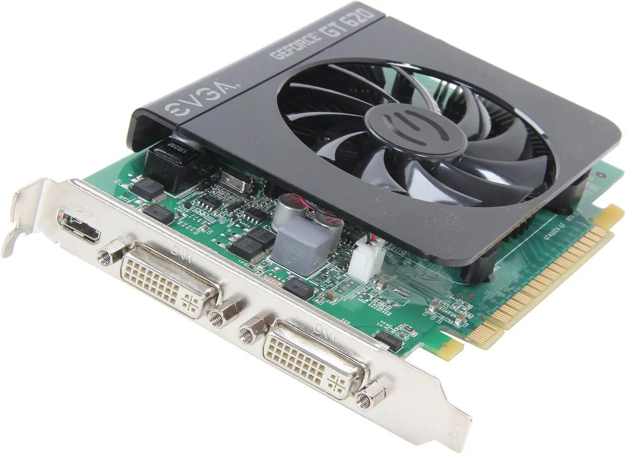 Main image of EVGA 01G-P3-2621-RX GeForce GT 620 1GB 64-Bit DDR3 PCI Express 2.0 x16 HDCP Ready Video Card Manufactured Recertified