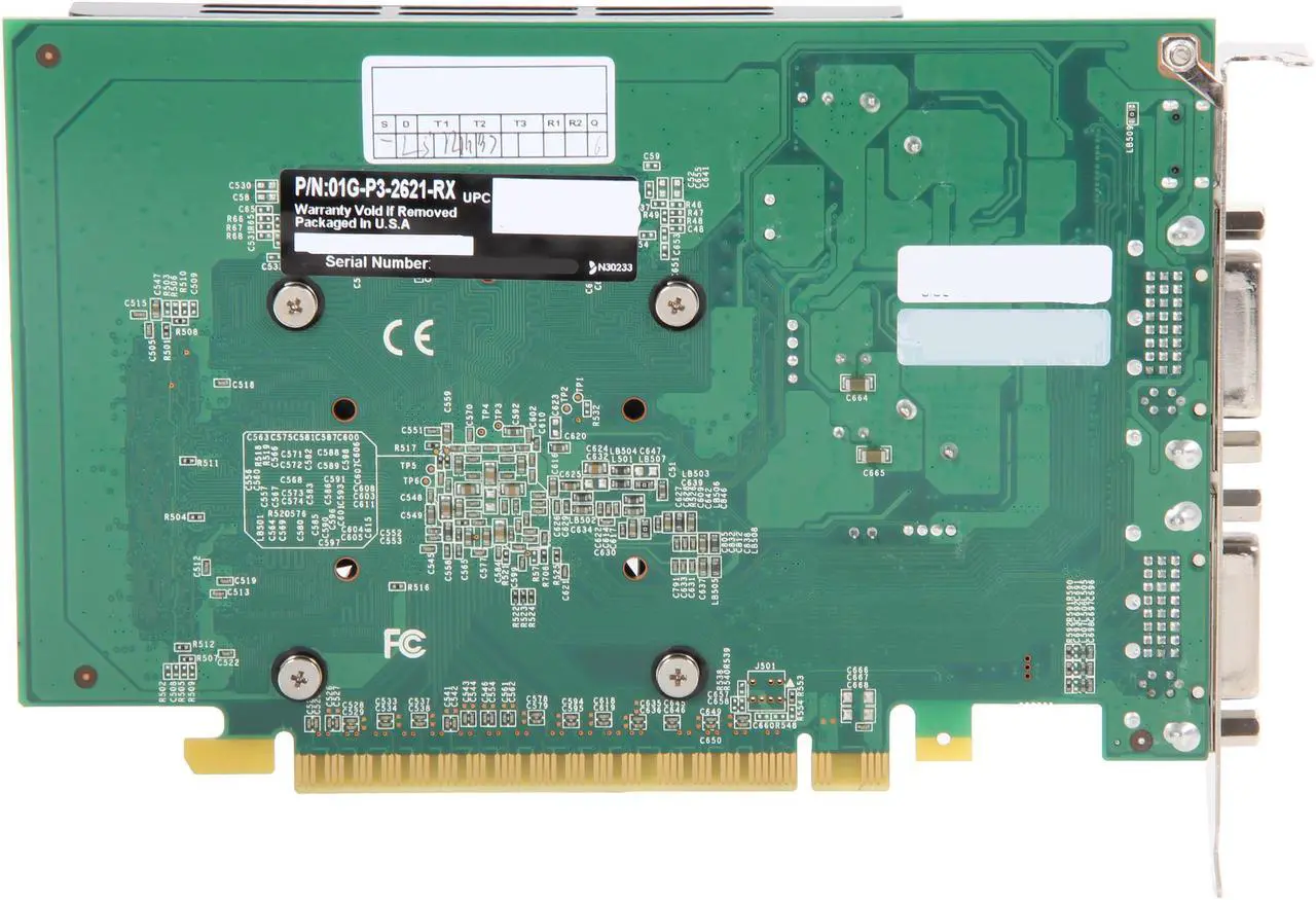 Alt view image 4 of 6 - EVGA 01G-P3-2621-RX GeForce GT 620 1GB 64-Bit DDR3 PCI Express 2.0 x16 HDCP Ready Video Card Manufactured Recertified