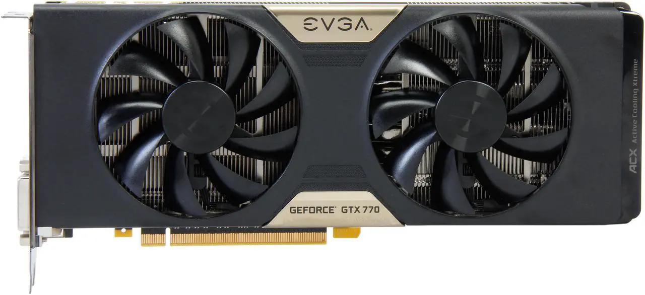 Alt view image 3 of 6 - EVGA w/ ACX Cooling 02G-P4-2773-KR GeForce GTX 770 2GB 256-bit GDDR5 PCI Express 3.0 SLI Support Video Card