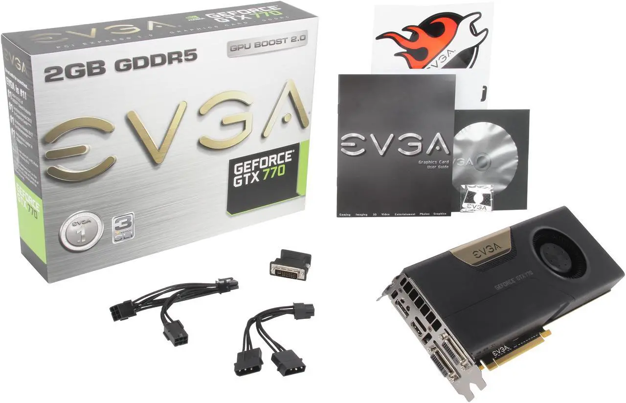 Alt view image 6 of 6 - EVGA 02G-P4-2770-KR G-SYNC Support GeForce GTX 770 2GB 256-Bit GDDR5 PCI Express 3.0 SLI Support Video Card
