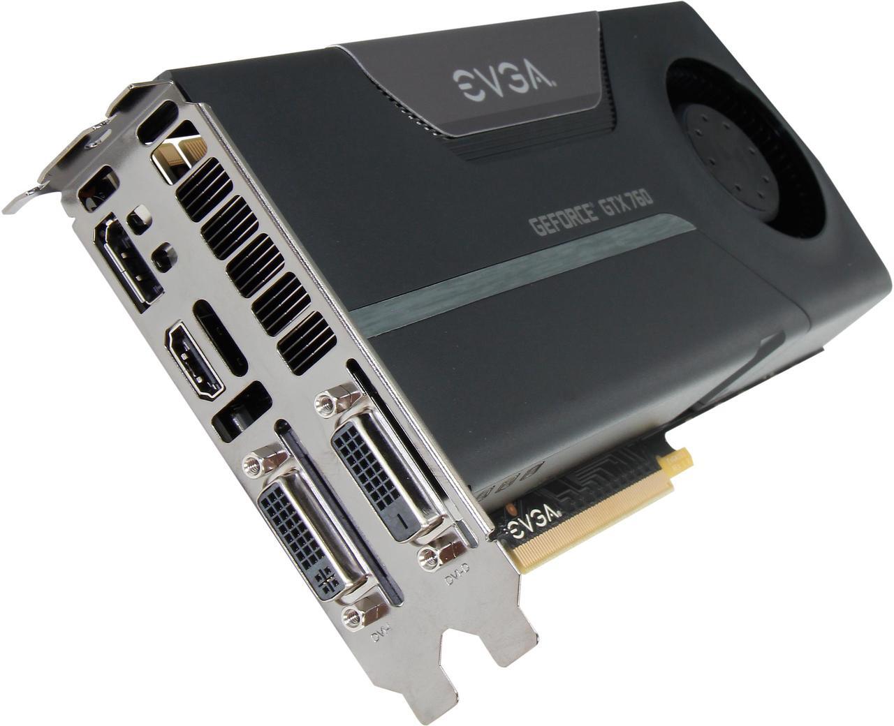 Main image of EVGA SuperClocked 02G-P4-2762-KR G-SYNC Support GeForce GTX 760 2GB 256-bit GDDR5 PCI Express 3.0 SLI Support Video Card