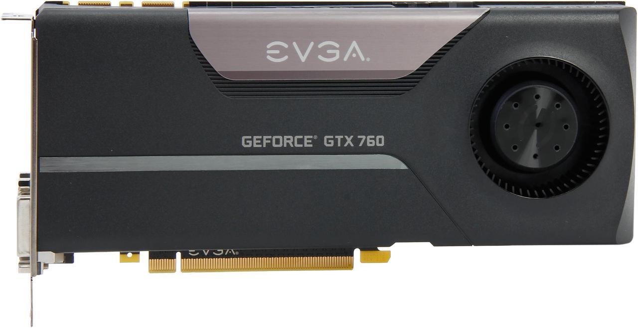 Alt view image 3 of 6 - EVGA SuperClocked 02G-P4-2762-KR G-SYNC Support GeForce GTX 760 2GB 256-bit GDDR5 PCI Express 3.0 SLI Support Video Card