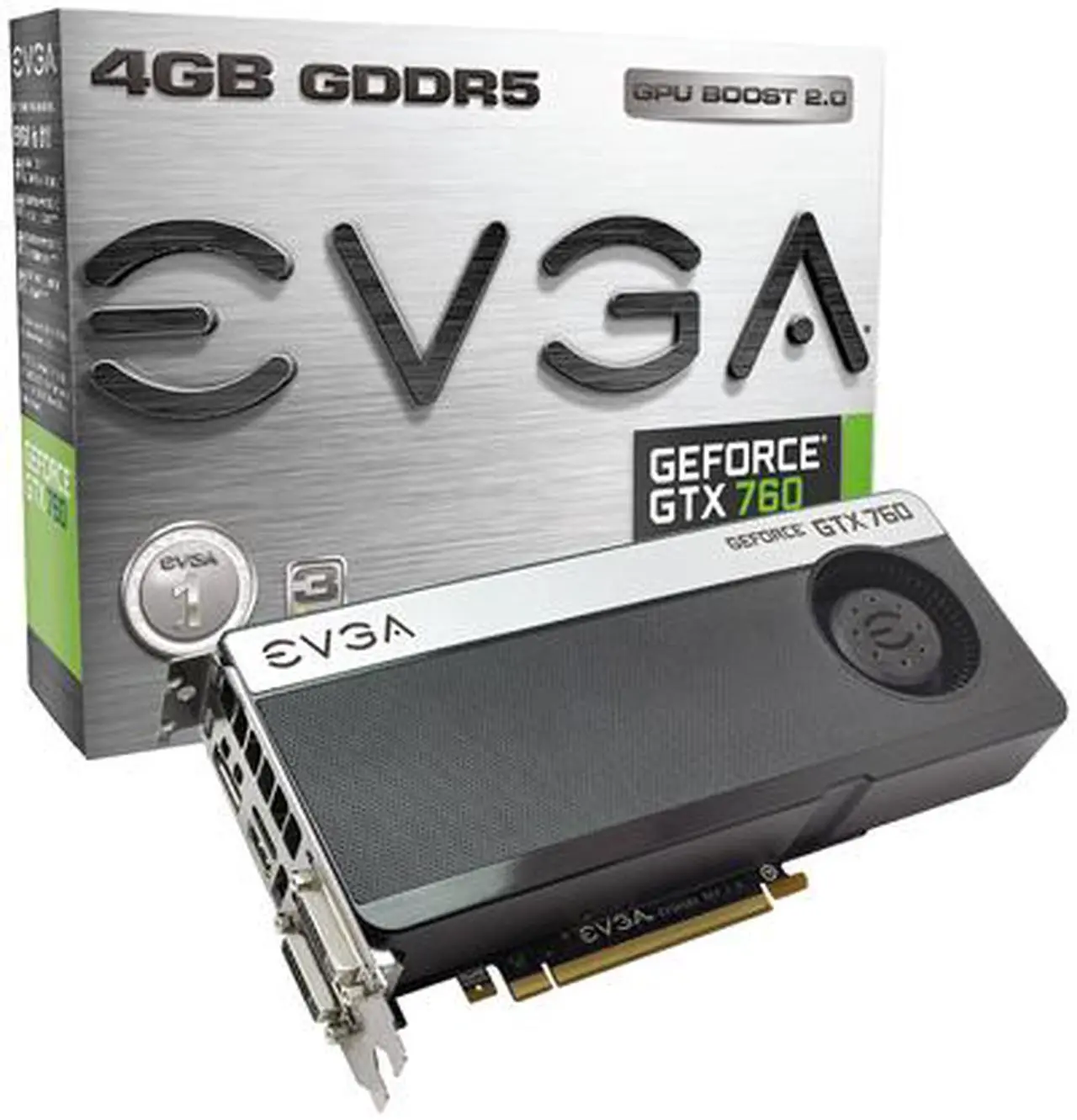 Alt view image 7 of 8 - EVGA GeForce GTX 760 4GB GDDR5 PCI Express 3.0 SLI Support Graphics Card 04G-P4-2766-KR