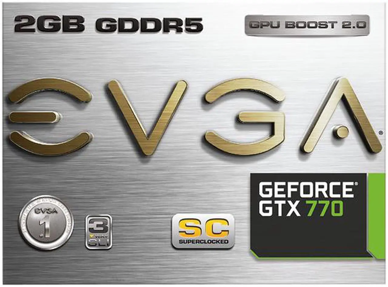 Alt view image 8 of 8 - EVGA 02G-P4-3771-KR G-SYNC Support GeForce GTX 770 2GB 256-Bit GDDR5 PCI Express 3.0 SLI Support Video Card
