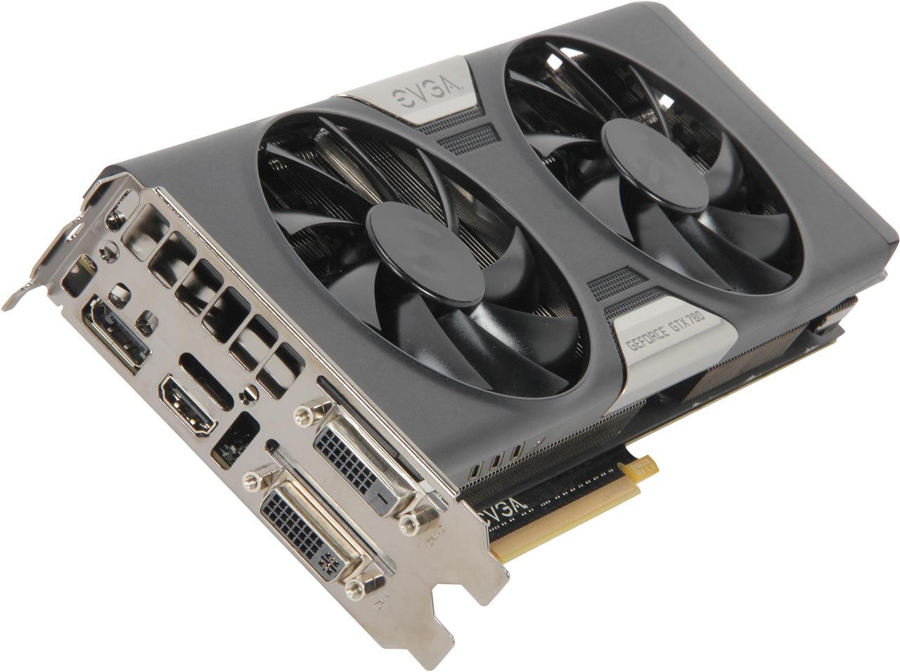 EVGA 03G-P4-2782-KR G-SYNC Support GeForce GTX 780 3GB 384-Bit GDDR5 PCI Express 3.0 SLI Support Video Card w/ EVGA ACX Cooler