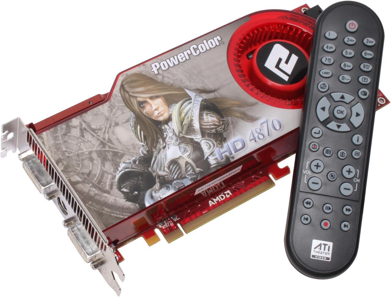 PowerColor Radeon HD 4870 512MB GDDR5 PCI Express 2.0 x16 CrossFireX Support Video Card AX4870 512MD5-RM