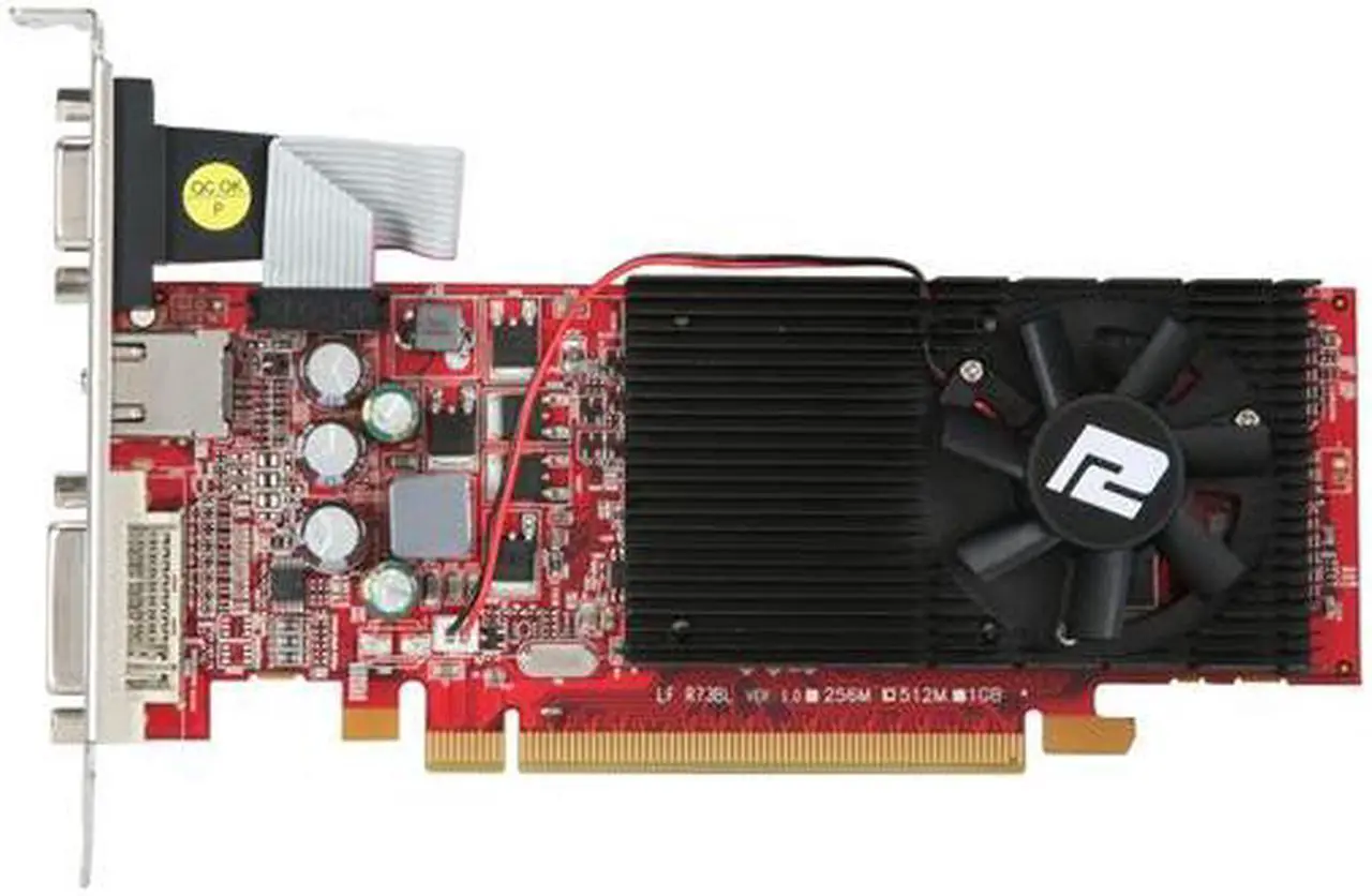 Alt view image 2 of 4 - PowerColor Radeon HD 4650 512MB GDDR2 PCI Express 2.0 x16 CrossFireX Support Low Profile Ready Graphics Card AX4650 512MD2-LH