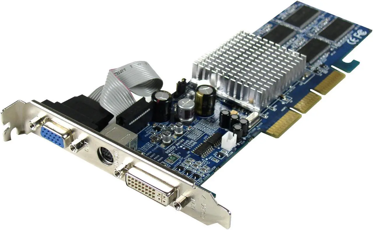 Tarjeta Gráfica Powercolor Radeon 9250 – 128 MB, AGP, Compatible Con Direct3D Y OpenGL, Para Ordenadores Antiguos