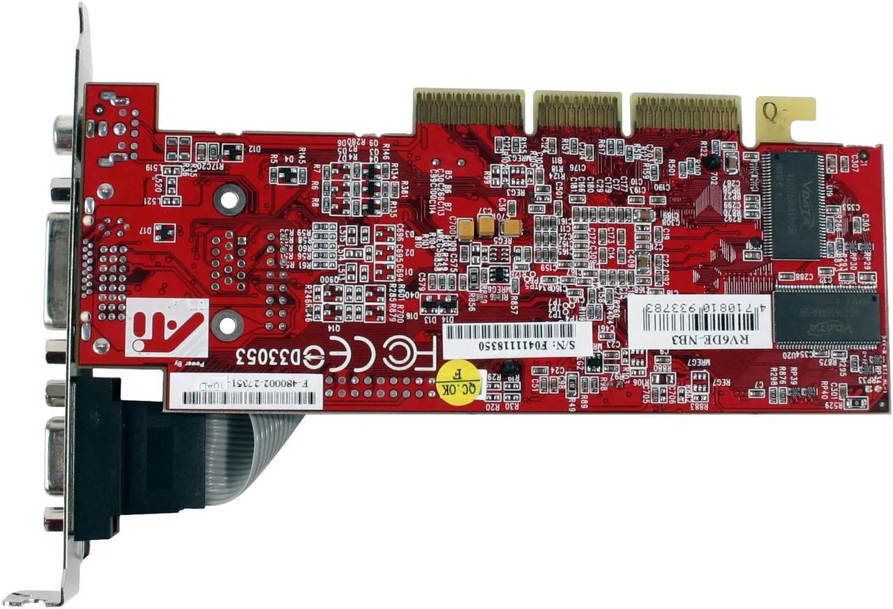Alt view image 4 of 6 - PowerColor Radeon 7000 64MB DDR AGP 2X/4X Graphics Card RV6DE-NB3
