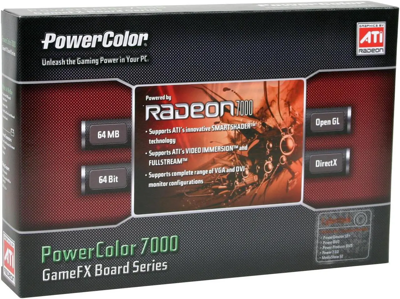 Alt view image 6 of 6 - PowerColor Radeon 7000 64MB DDR AGP 2X/4X Graphics Card RV6DE-NB3