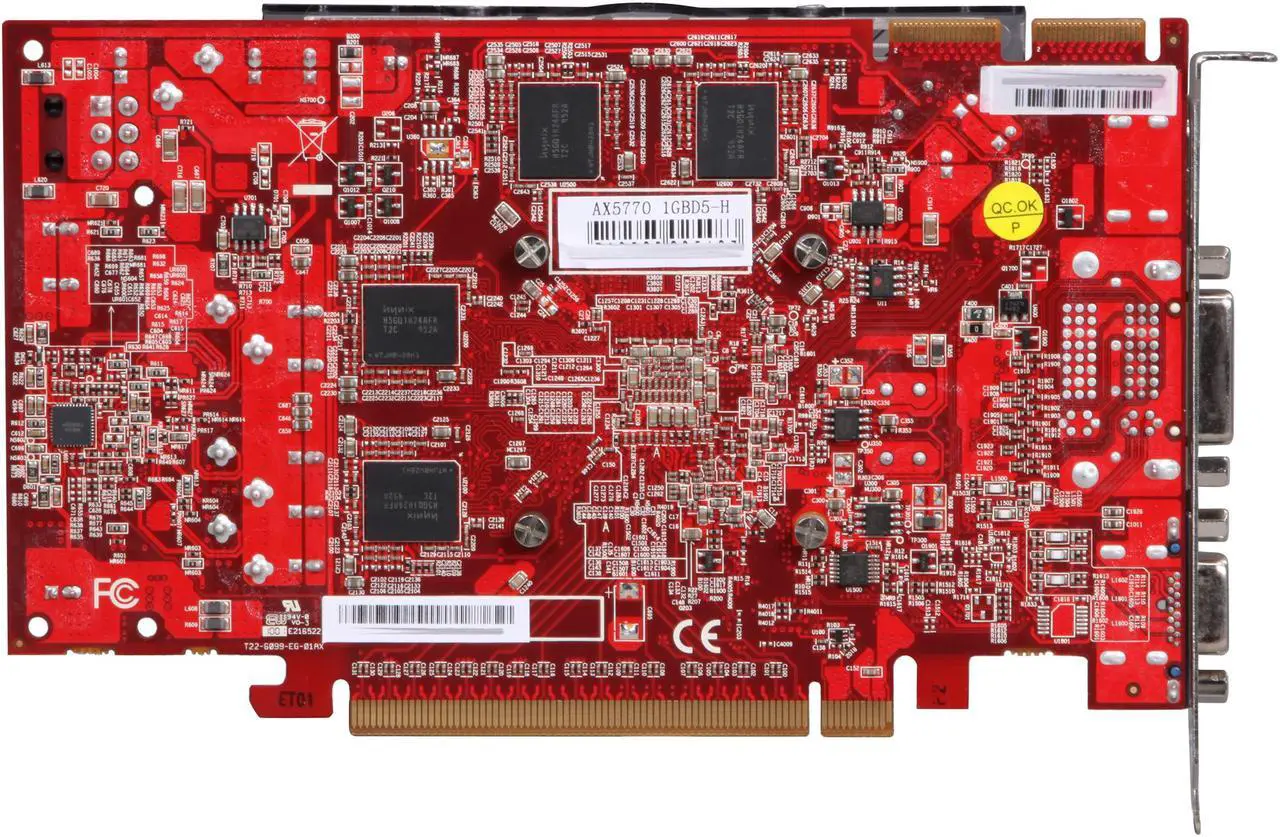 Alt view image 4 of 6 - PowerColor Radeon HD 5770 1GB GDDR5 PCI Express 2.1 x16 CrossFireX Support Graphics Card AX5770 1GBD5-H