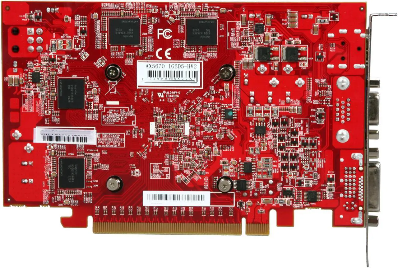 Alt view image 4 of 5 - PowerColor Radeon HD 5670 1GB GDDR5 PCI Express 2.1 x16 Graphics Card AX5670 1GBD5-HV2