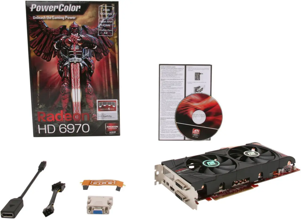 Alt view image 6 of 6 - PowerColor Radeon HD 6970 2GB GDDR5 PCI Express 2.1 x16 CrossFireX Support Graphics Card AX6970 2GBD5-2DH