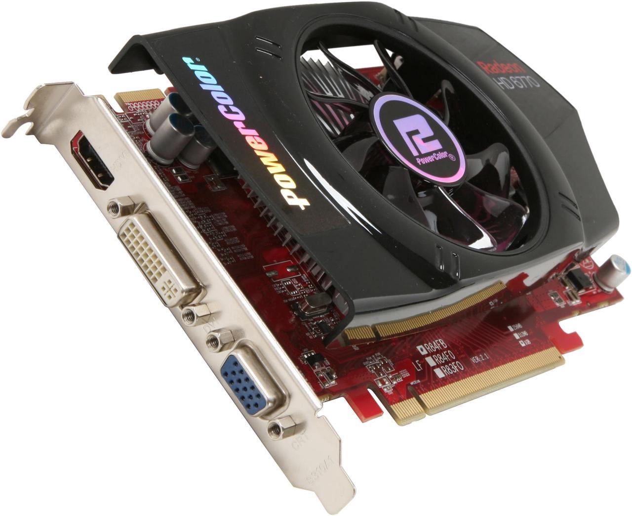 PowerColor Radeon HD 6770 1GB GDDR5 PCI Express 2.1 x16 Video Card AX6770 1GBD5-H