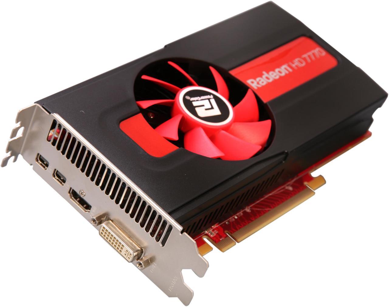 PowerColor Radeon HD 7770 1GB GDDR5 PCI Express 3.0 x16 CrossFireX Support Video Card AX7770 1GBD5-2DH