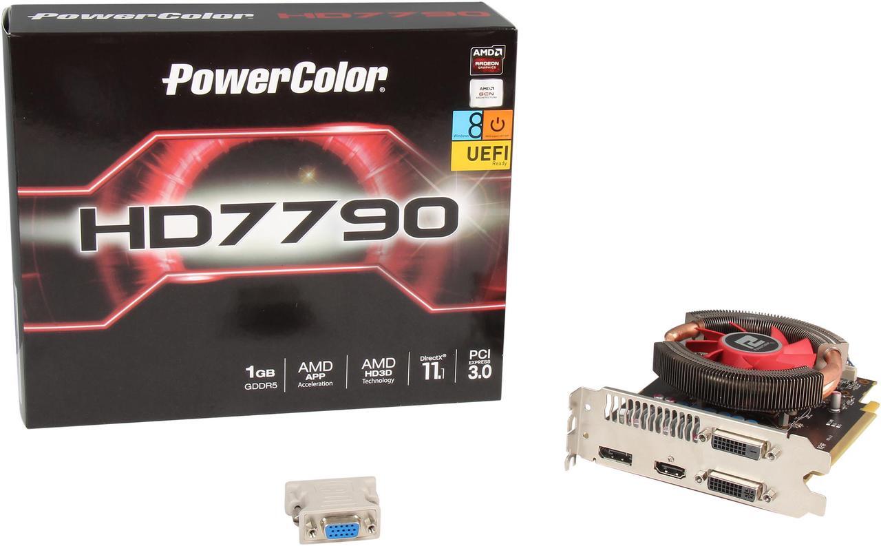 Alt view image 5 of 5 - PowerColor Radeon HD 7790 1GB GDDR5 PCI Express 3.0 CrossFireX Support Graphics Card AX7790 1GBD5-DH/OC