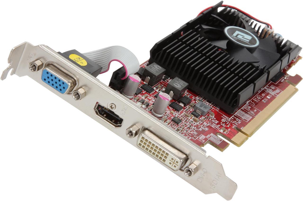 PowerColor Radeon HD 7750 1GB GDDR5 PCI Express 3.0 CrossFireX Support Low Profile Ready LP V2 Video Card(UEFI READY) AX7750 1GBD5-HLEV2