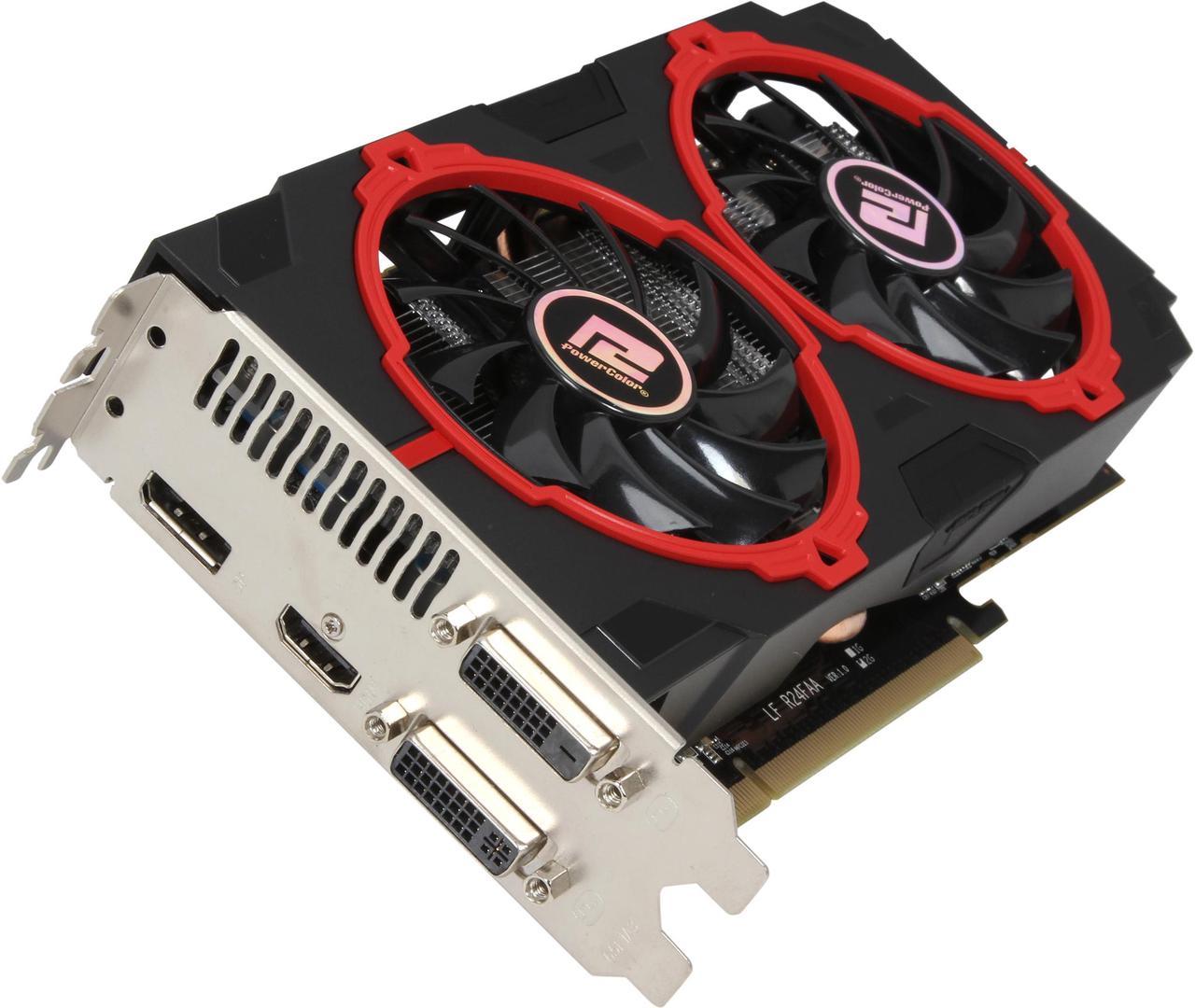 PowerColor Radeon R7 260X 2GB GDDR5 PCI Express 3.0 x16 CrossFireX Support Video Card AXR7 260X 2GBD5-TDHE/OC