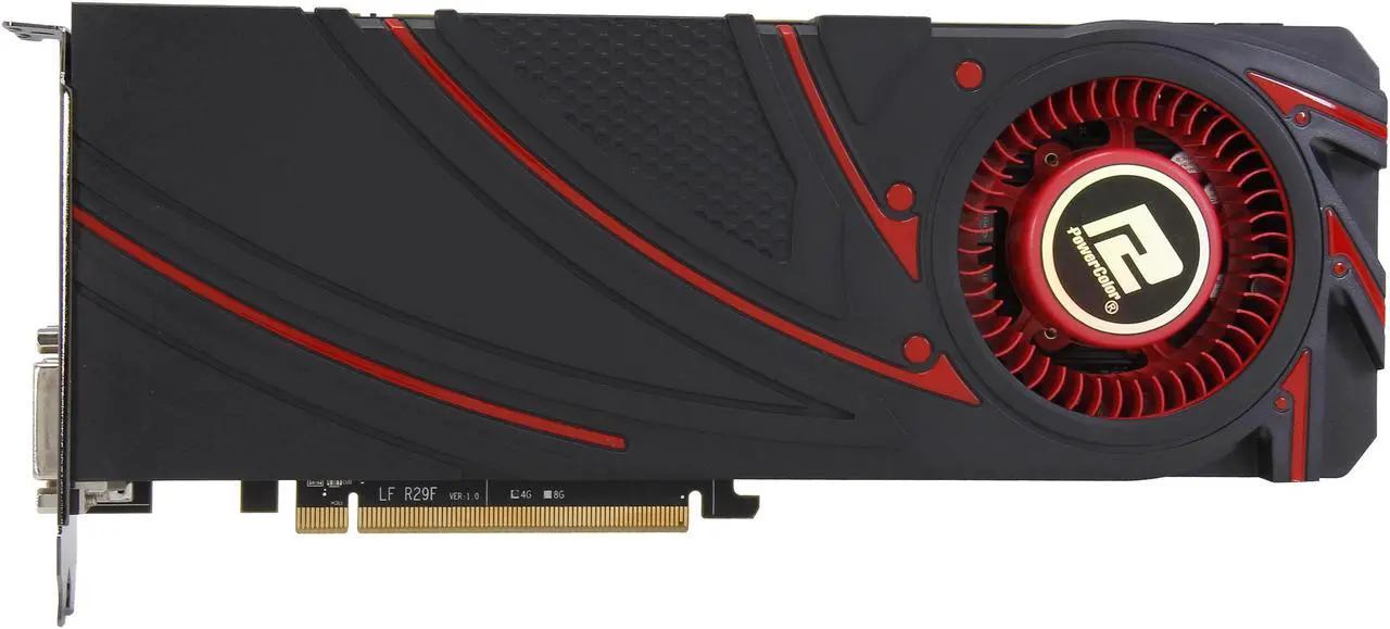 Alt view image 3 of 6 - PowerColor Radeon R9 290 4GB GDDR5 PCI Express 3.0 CrossFireX Support Graphics Card AXR9 290 4GBD5-MDHG/OC