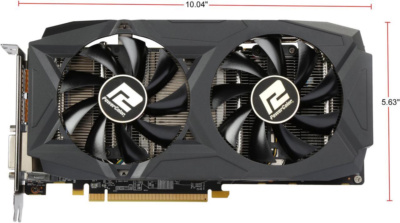 Alt view image 5 of 7 - PowerColor RED DRAGON Radeon RX 580 8GB GDDR5 PCI Express 3.0 CrossFireX Support ATX Video Card AXRX 580 8GBD5-3DHDV2/OC