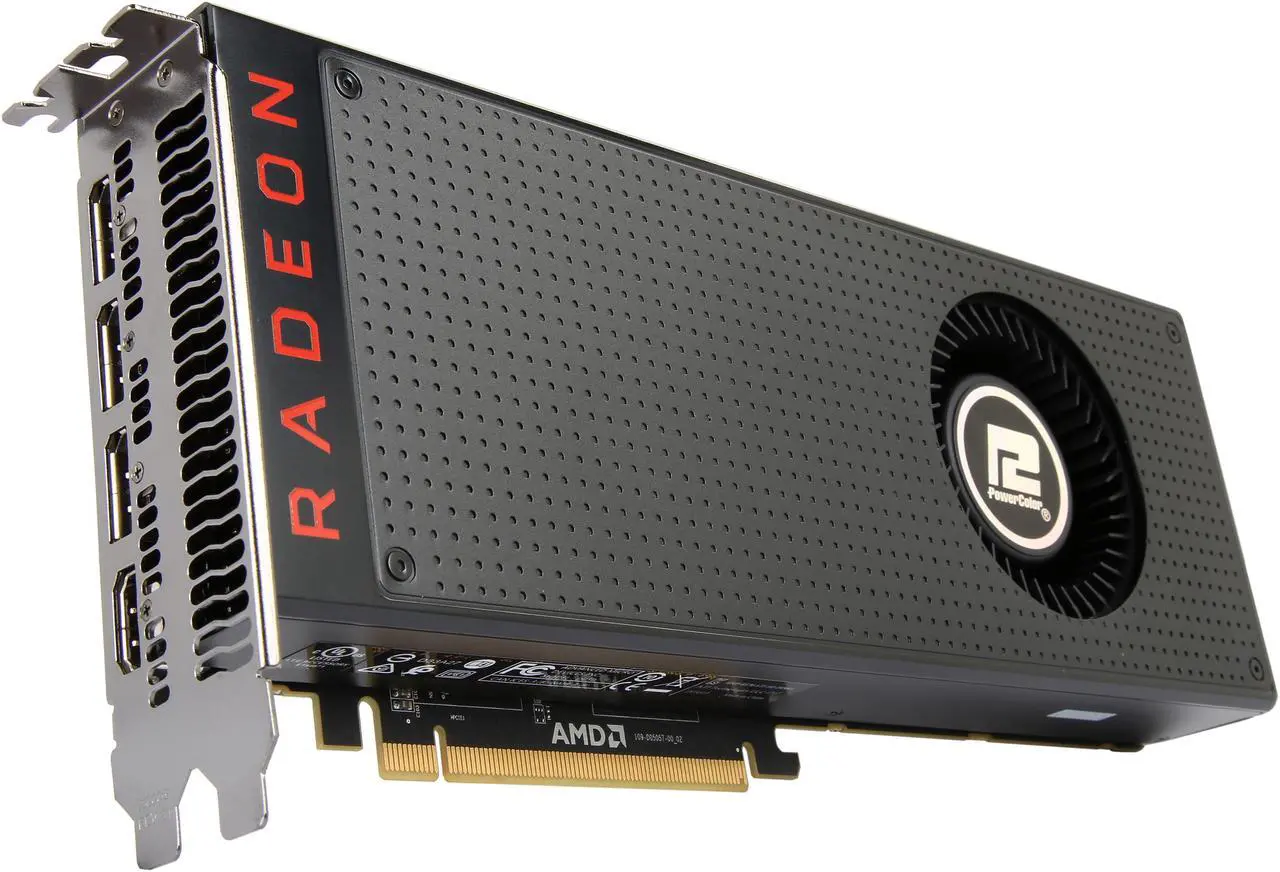 Main image of PowerColor Radeon RX Vega 56 8GB HBM2 PCI Express 3.0 CrossFireX Support ATX Graphics Card AXRX VEGA 56 8GBHBM2-3DH