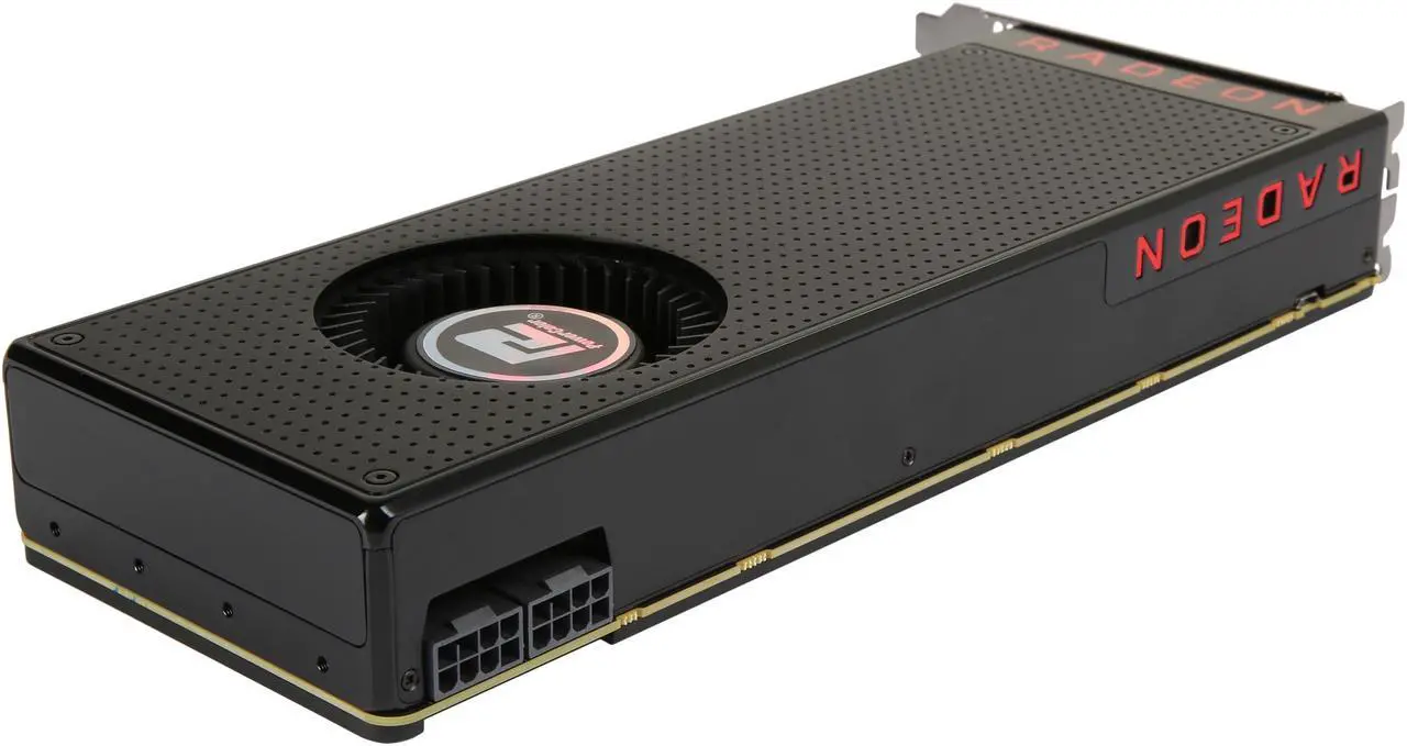 Alt view image 6 of 6 - PowerColor Radeon RX Vega 56 8GB HBM2 PCI Express 3.0 CrossFireX Support ATX Graphics Card AXRX VEGA 56 8GBHBM2-3DH