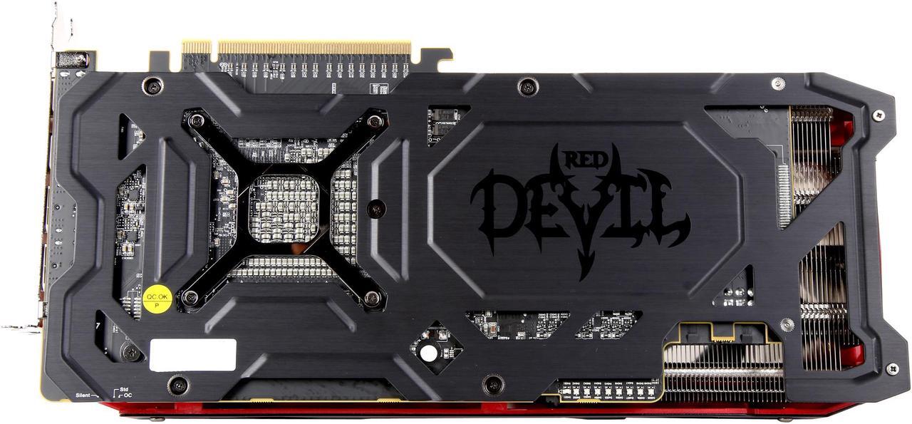 Alt view image 5 of 6 - PowerColor RED DEVIL Radeon RX Vega 56 8GB HBM2 PCI Express 3.0 CrossFireX Support ATX Graphics Card AXRX VEGA 56 8GBHBM2-2D2H/OC