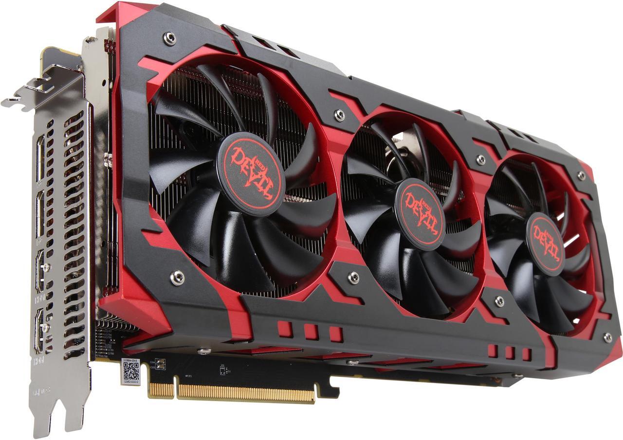 Main image of PowerColor Radeon RX Vega 64 8GB HBM2 PCI Express 3.0 CrossFireX Support ATX Graphics Card AXRX VEGA 64 8GBHBM2-2D2H/OC