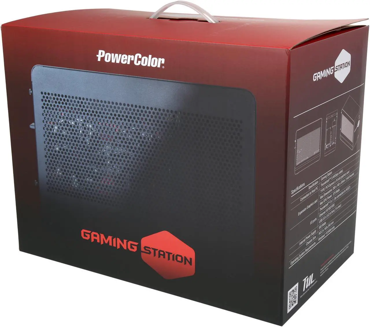 Alt view image 3 of 3 - PowerColor Gaming Station - Thunderbolt 3 eGFX Enclosure for Windows 10 & macOS High Sierra, One X16 PCIe Slot