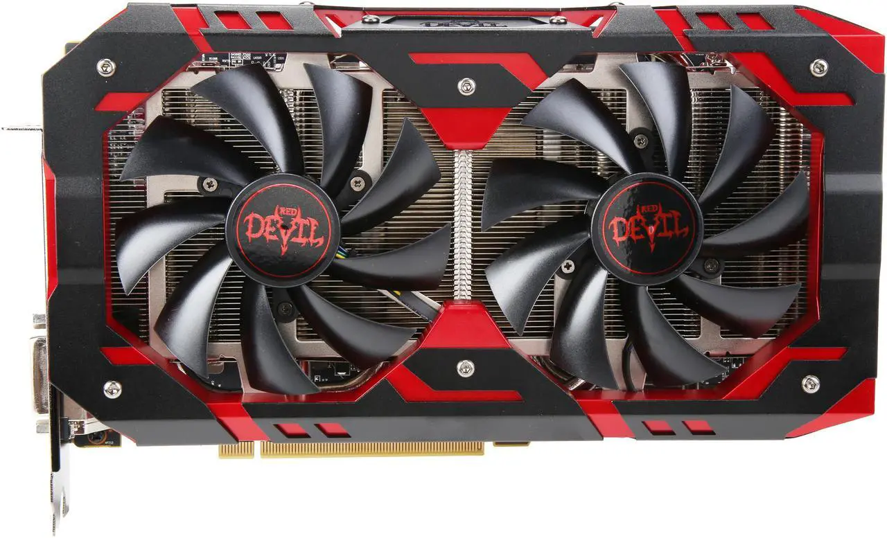 Alt view image 3 of 5 - PowerColor RED DEVIL Radeon RX 590 8GB GDDR5 PCI Express 3.0 CrossFireX Support ATX Graphics Card AXRX 590 8GBD5-3DH/OC