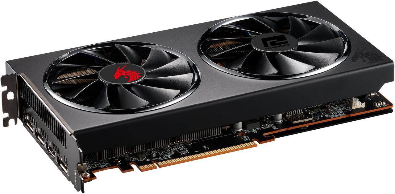 Alt view image 4 of 5 - PowerColor RED DRAGON Radeon RX 5700 8GB GDDR6 PCI Express 4.0 CrossFireX Support ATX Graphics Card AXRX 5700 8GBD6-3DHR/OC