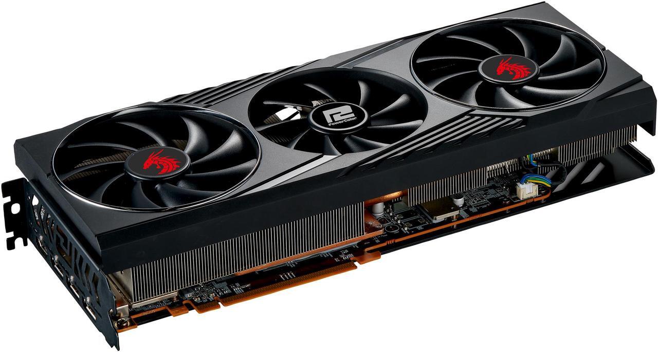 Alt view image 4 of 5 - PowerColor Red Dragon AMD Radeon RX 6800 XT Gaming Graphics Card with 16GB GDDR6 Memory, Powered by AMD RDNA 2, Raytracing, PCI Express 4.0, HDMI 2.1, AMD Infinity Cache