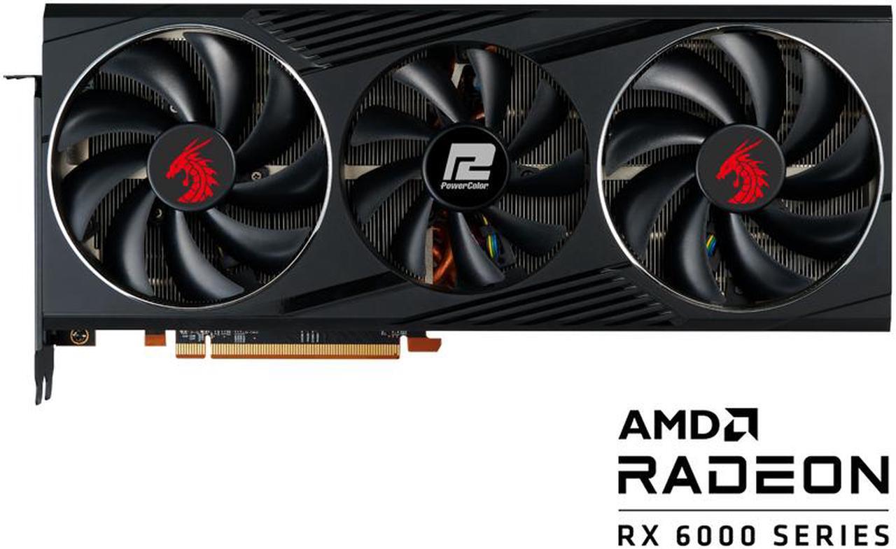 Alt view image 2 of 5 - PowerColor Red Dragon AMD Radeon RX 6800 XT Gaming Graphics Card with 16GB GDDR6 Memory, Powered by AMD RDNA 2, Raytracing, PCI Express 4.0, HDMI 2.1, AMD Infinity Cache