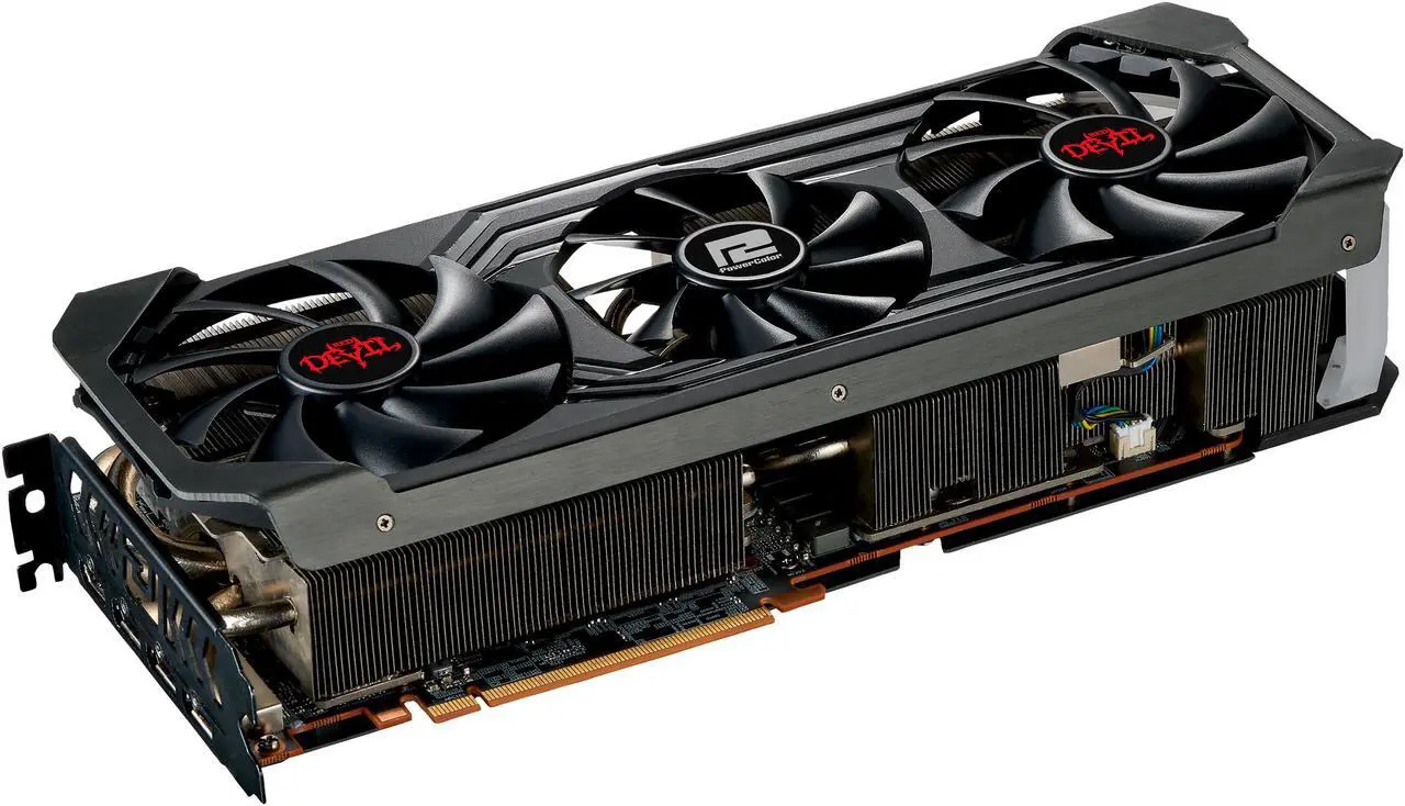 Alt view image 2 of 5 - PowerColor Red Devil AMD Radeon RX 6800 Gaming Graphics Card with 16GB GDDR6 Memory, Powered by AMD RDNA 2, HDMI 2.1 (AXRX 6800 16GBD6-3DHE/OC)