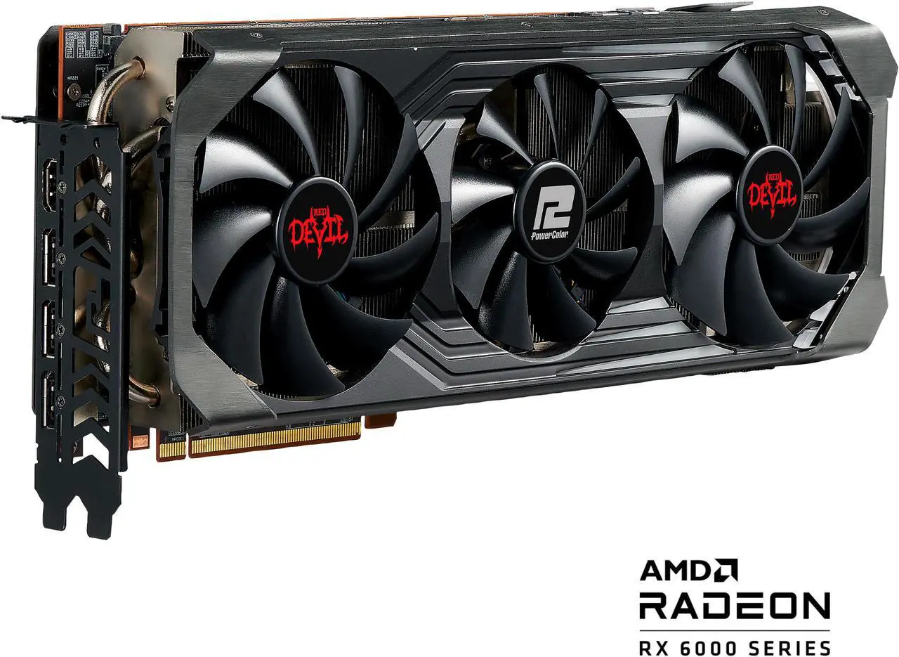 Main image of PowerColor Red Devil AMD Radeon RX 6800 Gaming Graphics Card with 16GB GDDR6 Memory, Powered by AMD RDNA 2, HDMI 2.1 (AXRX 6800 16GBD6-3DHE/OC)