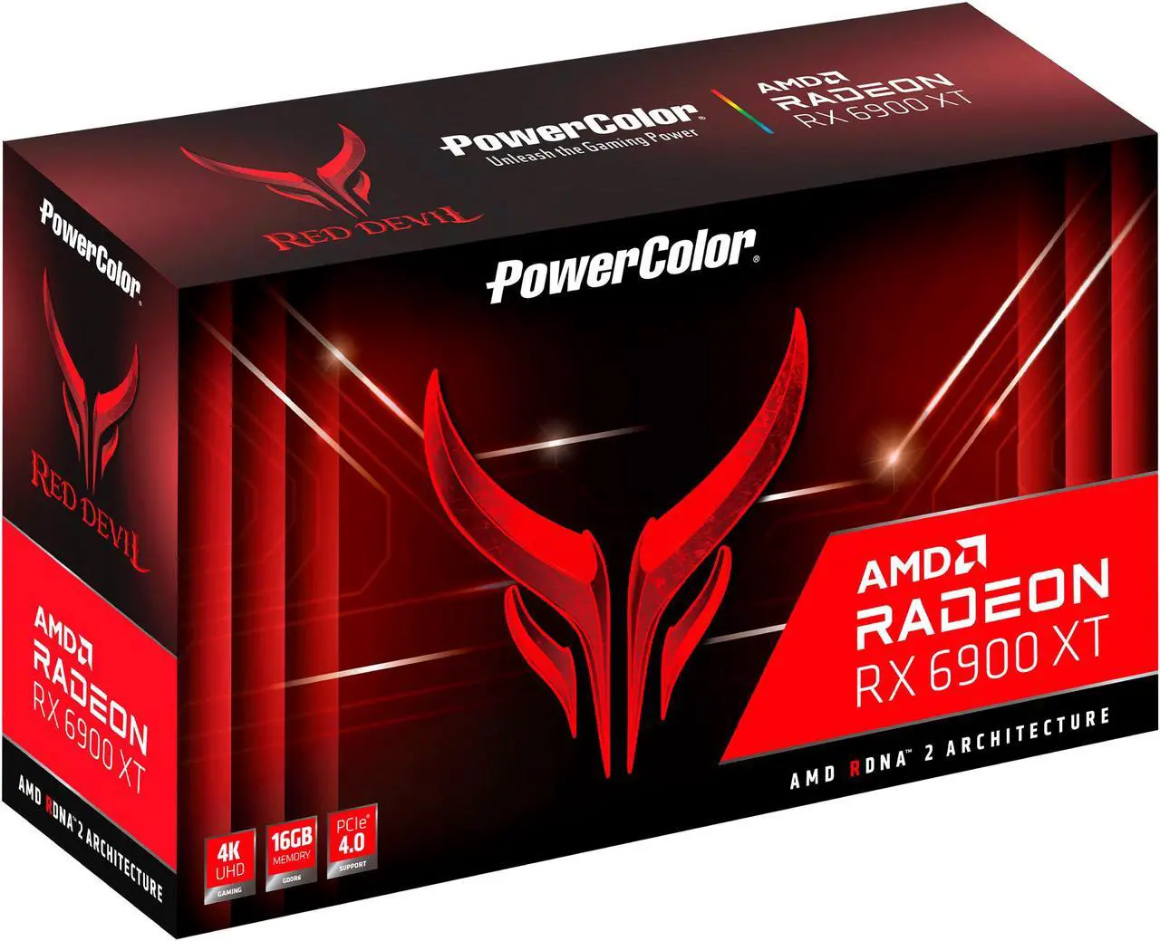 Alt view image 7 of 10 - PowerColor Red Devil AMD Radeon RX 6900 XT Gaming Graphics Card with 16GB GDDR6 Memory, Powered by AMD RDNA 2, Raytracing, PCI Express 4.0, HDMI 2.1, AMD Infinity Cache, AXRX 6900XT 16GBD6-3DHE/OC