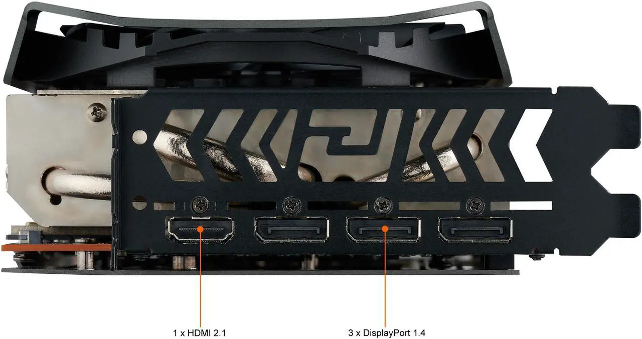 Alt view image 10 of 10 - PowerColor Red Devil AMD Radeon RX 6900 XT Gaming Graphics Card with 16GB GDDR6 Memory, Powered by AMD RDNA 2, Raytracing, PCI Express 4.0, HDMI 2.1, AMD Infinity Cache, AXRX 6900XT 16GBD6-3DHE/OC