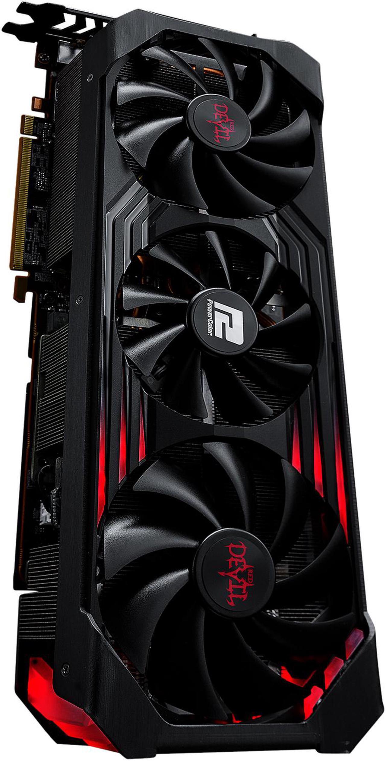 Alt view image 8 of 9 - PowerColor Red Devil AMD Radeon RX 6900 XT Ultimate Gaming Graphics Card with 16GB GDDR6 Memory, Powered by AMD RDNA 2, HDMI 2.1 (AXRX 6900XTU 16GBD6-3DHE/OC)