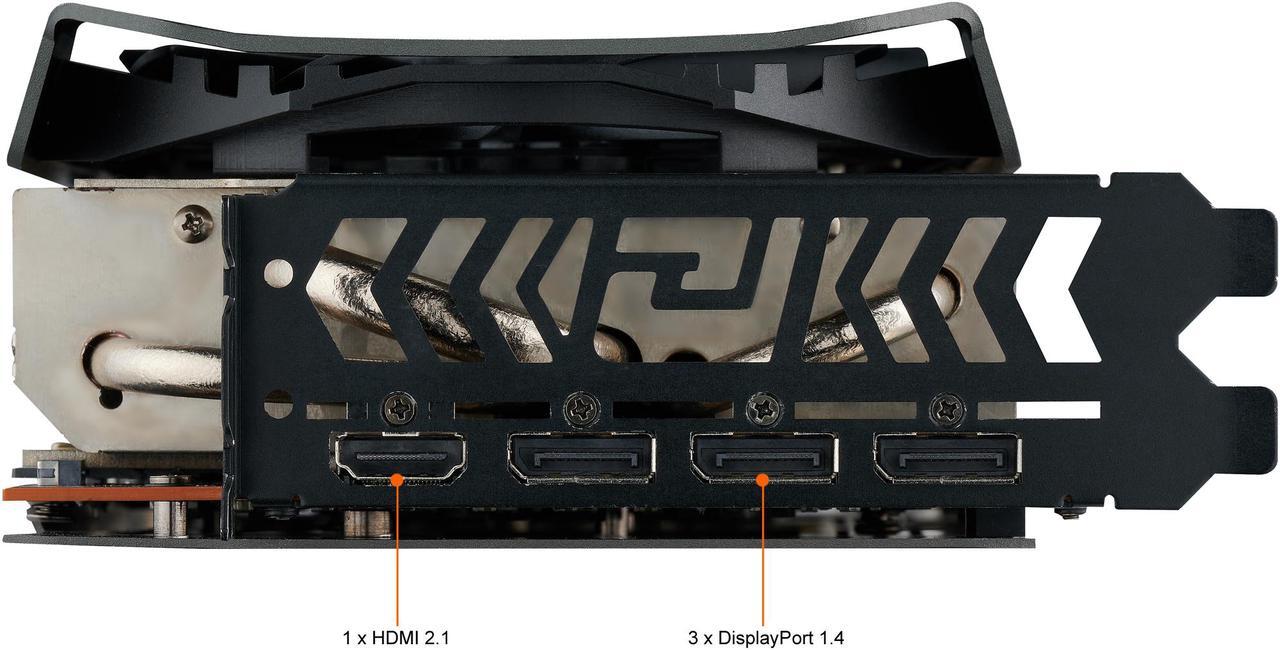 Alt view image 6 of 9 - PowerColor Red Devil AMD Radeon RX 6900 XT Ultimate Gaming Graphics Card with 16GB GDDR6 Memory, Powered by AMD RDNA 2, HDMI 2.1 (AXRX 6900XTU 16GBD6-3DHE/OC)