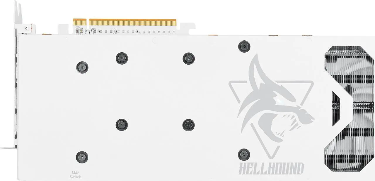 Alt view image 7 of 8 - PowerColor Hellhound Spectral White AMD Radeon RX 6700 XT Gaming Graphics Card with 12GB GDDR6 Memory, Powered by AMD RDNA 2, HDMI 2.1 (AXRX 6700XT 12GBD6-3DHLV2)