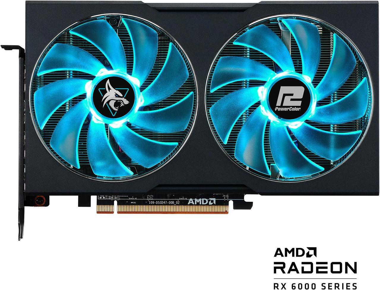 Main image of PowerColor Hellhound Radeon RX 6600 XT 8GB GDDR6 PCI Express 4.0 ATX Graphics Card 6600XT 8GBD6-3DHL/OC