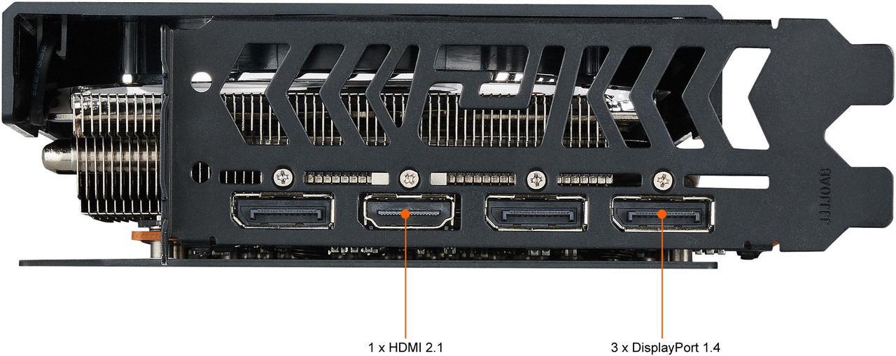 Alt view image 5 of 6 - PowerColor Hellhound Radeon RX 6600 XT 8GB GDDR6 PCI Express 4.0 ATX Graphics Card 6600XT 8GBD6-3DHL/OC