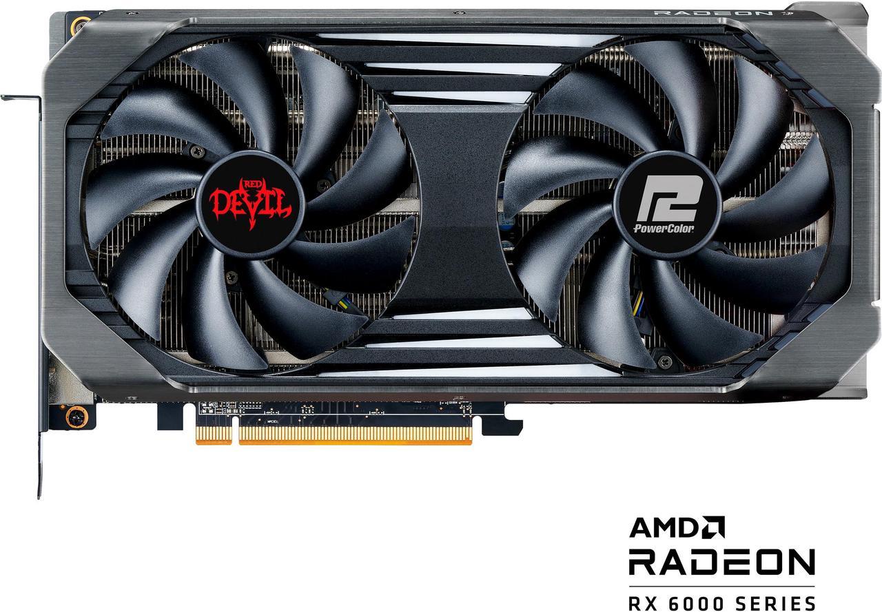 PowerColor RED DEVIL Radeon RX 6600 XT 8GB GDDR6 PCI Express 4.0 ATX Video Card 6600XT 8GBD6-3DHE/OC